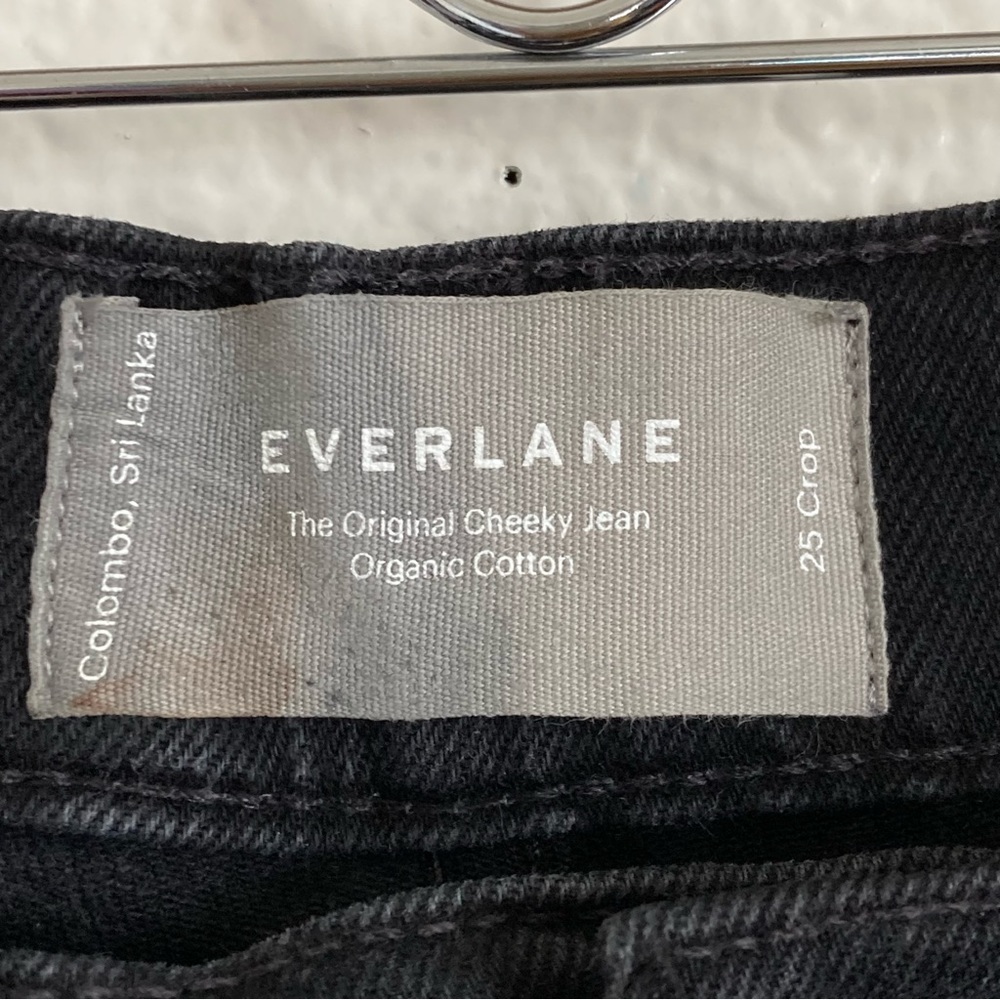 Everlane The Original Cheeky Jean Organic Cotton Hi Rise Black 25 - Picture 11 of 16